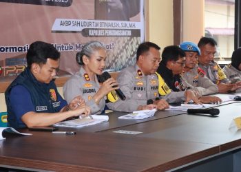 Kapolres Pematangsiantar Pimpin Press Release Akhir Tahun 2025.