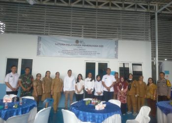 Bhabinkamtibmas Polsek Siantar Martoba Hadiri Launching SPPG & Distribusi MBG di Perumahan Sibatu Batu Indah.