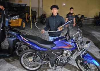 Timsus Dayok Mirah Polres Pematangsiantar Amankan Empat Sepedamotor Knalpot Brong.