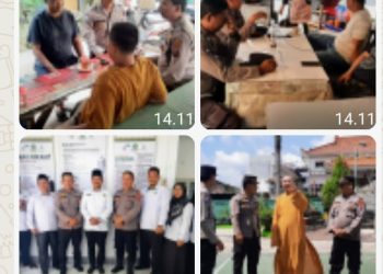 Sat Binmas Polres Pematangsiantar Sambang Kamtibmas Ciptakan Situasi Aman & Kondusif.