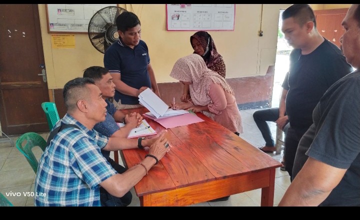Kapolsek Bangun Kedepankan Restorative Justice, PTPN IV Maafkan Tersangka Pencurian & Setuju Perkara Dihentikan.