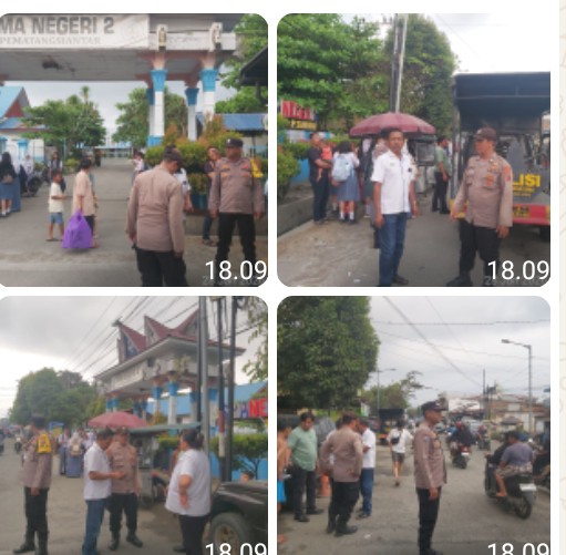 Respon Cepat, Polsek Siantar Utara Cek Dugaan Tawuran Pelajar SMA di Jalan Patuan Anggi.