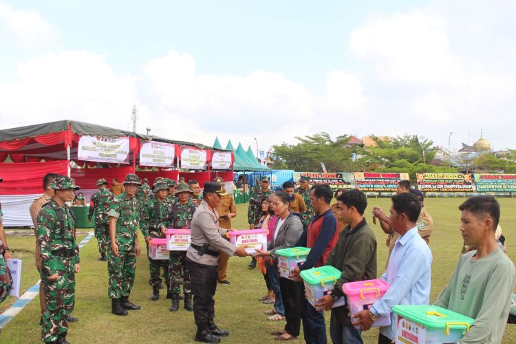 Kapolres Simalungun Hadiri Pembukaan TMMD Ke - 127, Masyarakat Kebanjiran Bantuan Sosial.