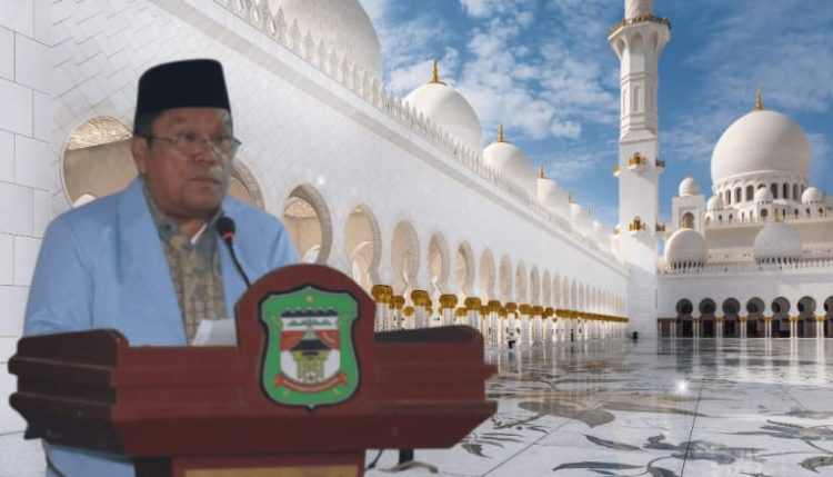 Walikota Pematangsiantar Wesly Silalahi SH, MK Menyampaikan Kata Sambutan di Salah Satu Kegiatan.