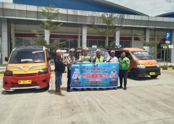 Ops Keselamatan Toba 2026, Polres Pematangsiantar Sosialiasi di Terminal Tanjung Pinggir.