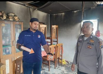 Wakapolres Simalungun Pimpin Olah TKP Kebakaran Gereja GPdI Betlehem Bersama Tim Inafis.