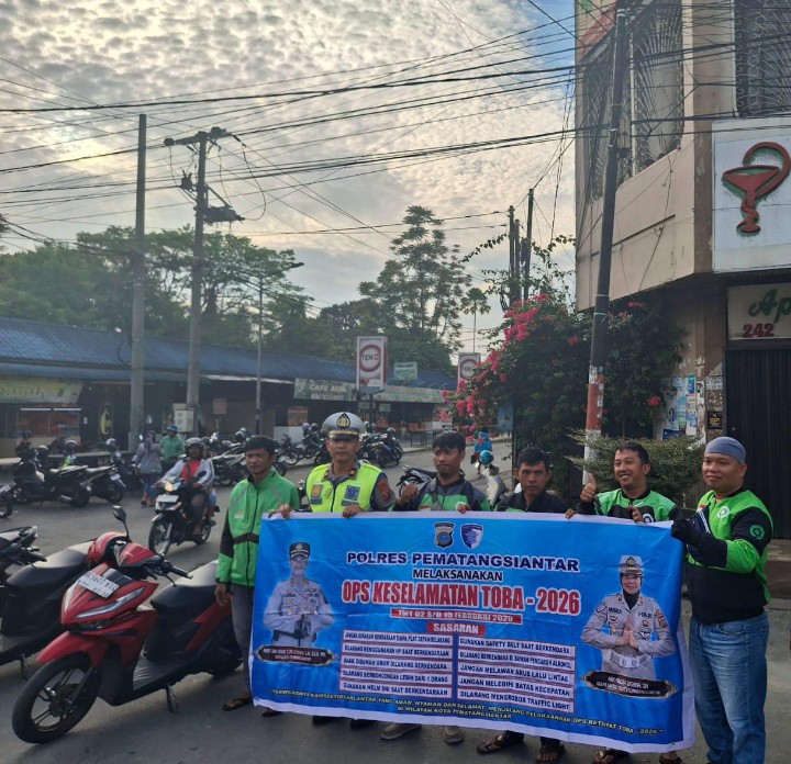 Ops Keselamatan Toba 2026,Polres Pematangsiantar Gencarkan Sosialisasi.