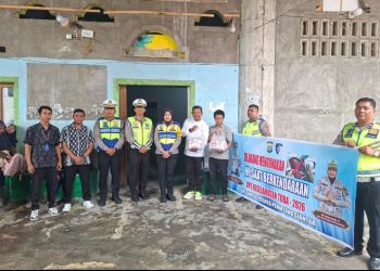 Ops Keselamatan Toba 2026, Sat Lantas Polres Pematangsiantar Gelar Jumat Berkah.