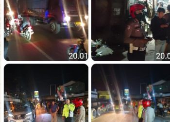 Sat Lantas Polres Pematangsiantar Gerak Cepat Urai Kemacetan di Simpang Sigagak.