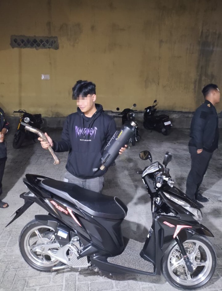 Cegah Balap Liar, Timsus Dayok Mirah Polres Pematangsiantar Amankan Empat Sepedamotor Knalpot Brong.