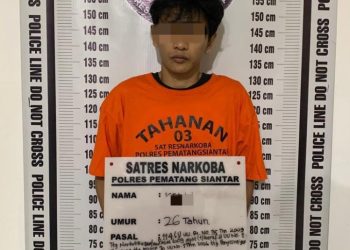 Polres Pematangsiantar Residivis Miliki Sabu di Jalan Laguboti.