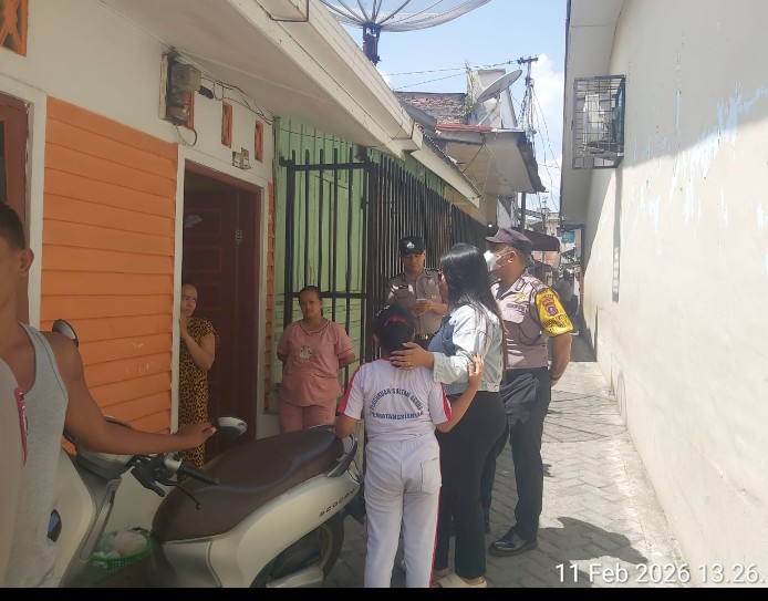 Adanya Laporan Dugaan Pengancaman , Polsek Siantar Utara Cepat Cek TKP.
