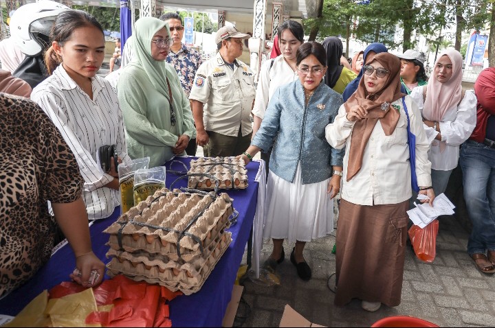 Pemko Pematangsiantar di bawah Kepemimpinan Wali Kota Wesly Silalahi, SH, MKn Kembali Gelar Gerakan Pangan Murah (GPM).