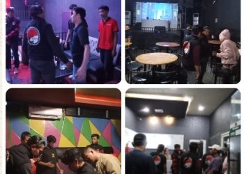 Sambut Bulan Suci Ramadhan, Polres Pematangsiantar Razia Gabungan Tempat Hiburan Malam.