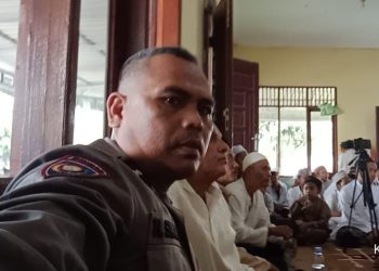 Bhabinkamtibmas Polsek Bosar Maligas Hadir di Tabligh Akbar Ponpes : Sampaikan Pesan Kamtibmas Ke Wali Santri.