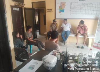 Polsek Siantar Timur Respon Cepat Selesaikan Masalah Warganya di Gang Udang Dengan Mediasi.