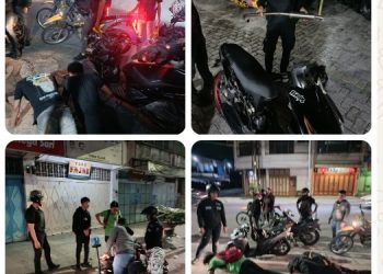 Beri Efek Jera, Timsus Dayok Mirah Polres Pematangsiantar Amankan 3 Sepedamotor Knalpot Brong.