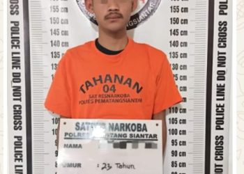 Polres Pematangsiantar Berhasil Ungkap Pemilik Ganja 5.56 Gram di Jalan Kasad.