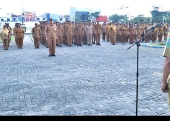 Pimpin Apel Gabungan, Bupati Simalungun : Tingkatkan Kerjasama Dalam Melaksanakan Tugas  Simalungun.