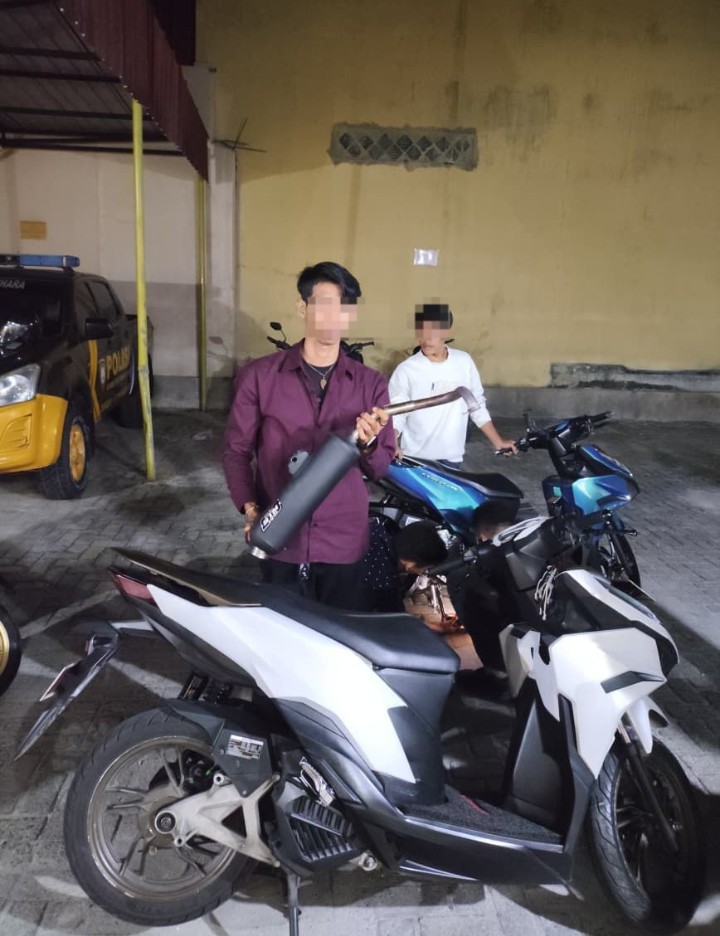 Tindakan Humanis,Timsus Dayok Mirah Polres Pematangsiantar Amankan Enam Sepedamotor Knalpot Brong.