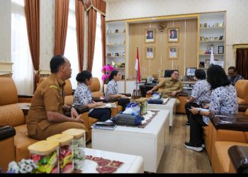 Wali Kota Pematangsiantar Wesly Silalahi, SH, MKn Terima Audiensi Panitia Pameran Pendidikan & Student Talent Showcase “Kalam Kudus Fair 2026”.