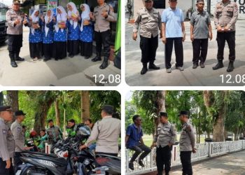 Ciptakan Situasi Kondusif, Sat Binmas Polres Pematangsiantar Patroli Sambang Kamtibmas.