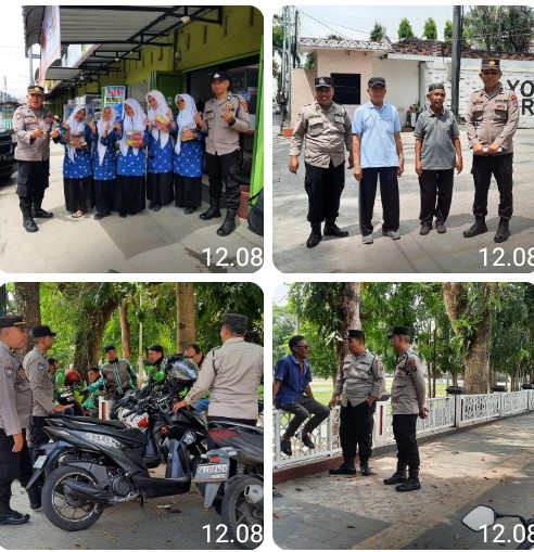 Ciptakan Situasi Kondusif, Sat Binmas Polres Pematangsiantar Patroli Sambang Kamtibmas.
