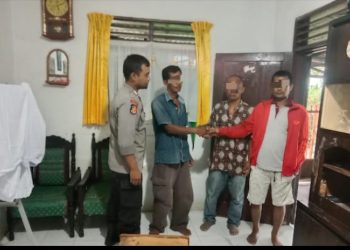 Bhabinkamtibmas Polsek Siantar Marihat Selesaikan Dugaan Pencurian Dengan Mediasi.
