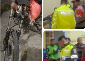 Laka Lantas di Jalan Medan, Polres Pematangsiantar Cek TKP Laporan Warga.