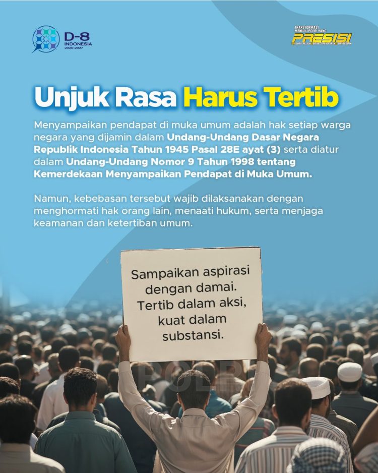 Humas Polres Simalungun Ingatkan : Unjuk Rasa Adalah Hak, Tapi Harus Tertib, Damai & Bertanggung Jawab.