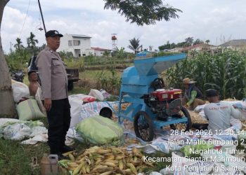 Dukung Ketapang, Bhabinkamtibmas Polsek Siantar Barat Sambangi Warga di Kampung Matio.
