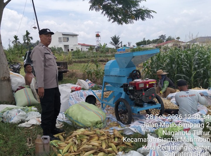 Dukung Ketapang, Bhabinkamtibmas Polsek Siantar Barat Sambangi Warga di Kampung Matio.