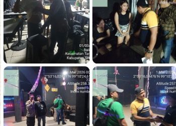 Bulan Suci Ramadhan : Polsek Tanah Jawa Polres Simalungun Gelar Razia Di Cafe.