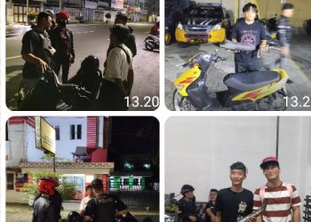 Timsus Dayok Mirah Polres Pematangsiantar Amankan Lima Sepedamotor Knalpot Brong.