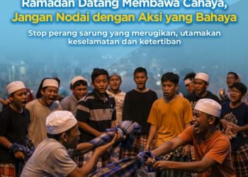 Humas Polres Simalungun Imbau : Hentikan Perang Sarung Saat Ramadan, Ganti Dengan Kegiatan Bermanfaat.