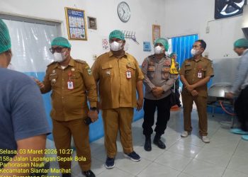 Bhabinkamtibmas Polsek Siantar Marihat Sambang Ke Dapur SPPG Mekar Nauli Jalan Mangga.