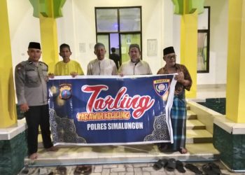 Tarawih Aman & Nyaman, Bhabinkamtibmas Polsek Bosar Maligas Turun Langsung Ke Masjid Ummi Sarma.