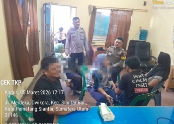 Polres Pematangsiantar Respon Cepat  Cek TKP Laporan Dugaan Salah Paham Warga di Pasar Horas.