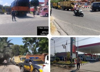 Polres Simalungun Pantau 15 SPBU, Polisi Imbau Warga Tidak Panic Buying & Belanja Secukupnya.