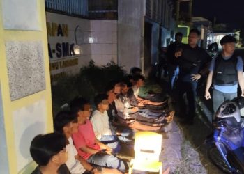 Patroli Asmara Subuh, Polres Pematangsiantar Amanakan Tiga Sepedamotor Knalpot Brong.