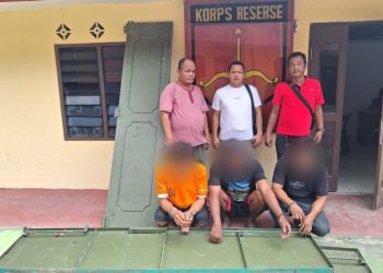 Gasak 5 Pintu Besi Rumah Walet Pakai Kunci Pas, 3 Pelaku Dibekuk Reskrim Polsek Perdagangan Simalungun.