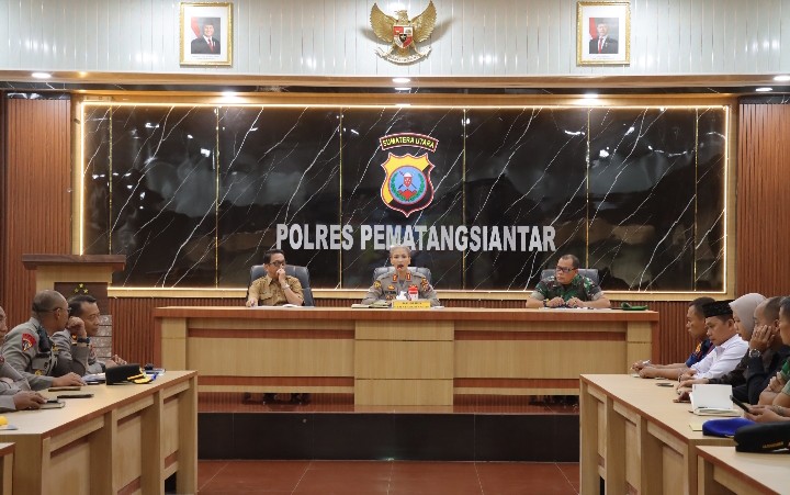 Kapolres Pematangsiantar Pimpin Rakor Linsek Ops Ketupat 2026.