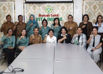 Ketua TP PKK Kota Pematangsiantar Ny Liswati Wesly Silalahi Bersama Jajaran Pengurus & Camat Siantar Timur Masa Rahmat Zebua, SE, MSi Melakukan Kunjungan dan Beraudiensi Dengan Jajaran Direksi Rumah Sakit Vita Insani.