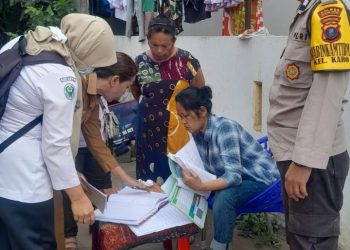 Bhabinkamtibmas Polsek Siantar Selatan Hadiri Posyandu 4 Kelurahan Karo.