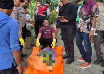 Tinjut Laporan Call Center 110, Polsek Siantar Martoba Cek TKP Temuan Mayat di Jalan Rondahaim.