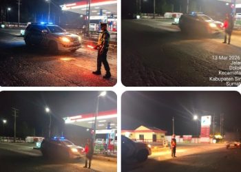 Satlantas Polres Simalungun Gelar Blue Light Patrol di Jalan Asahan, Antisipasi Balap Liar & Begal.