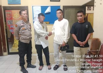 Diduga Selisih Paham, Polsek Siantar Martoba Selesaikan Perkelahian Abang & Adik Kandung.