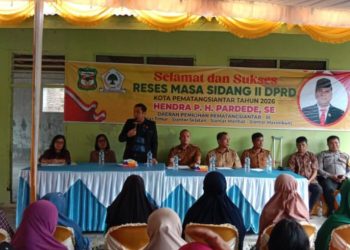 Anggota DPRD Pematangsiantar Hendra Pardede Laksanakan Reses Masa Sidang II Serap Aspirasi di Simarimbun.