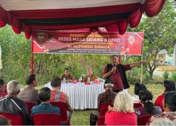 Anggota DPRD Siantar Alfonso Sinaga Gelar Reses di Kelurahan Tong Marimbun Untuk Serap Aspirasi Warga.