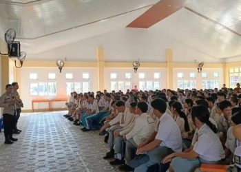 Polsek Siantar Selatan Sosialisasi Penerimaan Casis Polri Tahun 2026 di SMA Swasta RK Bintang Timur.